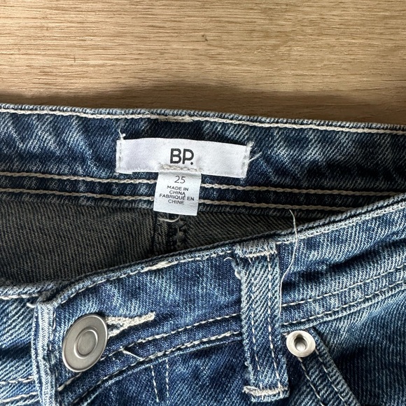 Women’s Nordstrom BP High rise Baggy Carpenter Jeans Dark Wash Sz 25 - Picture 4 of 4